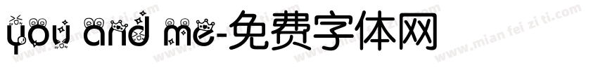 you and me字体转换
